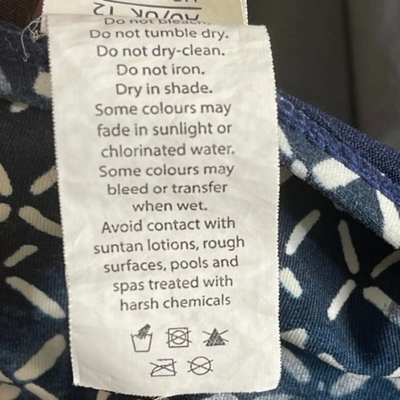 NipTuck Twist Front Joanne One Piece Blue Swimsuit US Size 8‎ - Picture 5 of 6